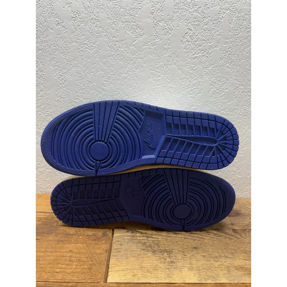Air Jordan 1 Low Lucky Green Deep Royal Blue White Sneakers DQ8422-301